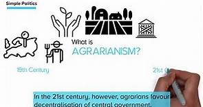 What is Agrarianism?