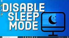 How to Turn Off Sleep Mode on Your Windows 10