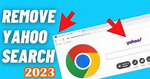 How To REMOVE YAHOO SEARCH From CHROME (2023)
