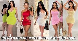 HOW TO DRESS MINI DRESS 👗TRY ON HAUL AND IDEAS FOR YOU ... 🩰 Short Dresses Fashion Style 2023