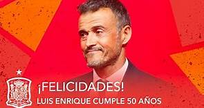 El Seleccionador nacional de España, Luis Enrique, cumple 50 años