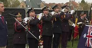 Officials gather for ANZAC commemoration in Ypres