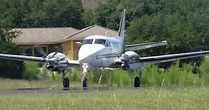 King Air C90 Close Up Takeoff From Lakeway Airpark
