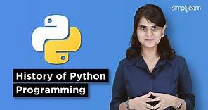 History Of Python Programming Language | Introduction To Python | Python Programming | Simplilearn