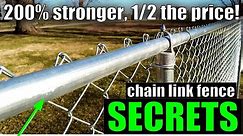 Chain Link Fence SECRETS || How to Buy 200% STRONGER Fence for HALF the Price!