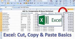 Excel How-To: Cut, Copy and Paste Basics
