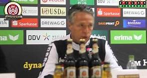 Uwe Neuhaus nach dem Spiel Dynamo Dresden vs. SVWW