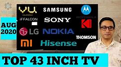 BEST 43 INCH 4K TV 2020 ⚡ COMPARISON BETWEEN 12 TV'S ⚡ BEST 43 INCH SMART TV 2020