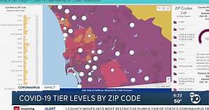 San Diego County interactive map shows COVID-19 case rates by region, ZIP code