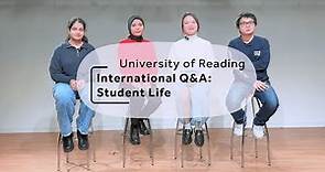 International Student Q&A Panel: Student Life | University of Reading