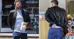 EXCLUSIVE - Ben Affleck Fights A Ruthless Itch On His Lower Back Tattoo