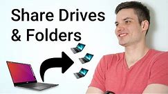 How to Share Folders & Drives from one Computer to another Computer - Windows 10