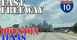 I-10 West - East Freeway - Houston - Texas - 4K Highway Drive