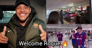Finally ARRIVED 🔥, Vitor Roque arrives at Barcelona to ✅COMPLETE signing 🔥, welcome to Barca