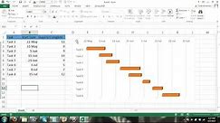 Gantt Chart Excel Tutorial - How to make a Basic Gantt Chart in Microsoft Excel