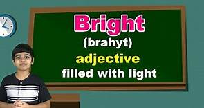 Synonyms for Words | Bright