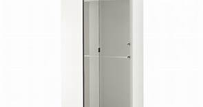 PAX / FARDAL/ÅHEIM guardaroba angolare, lucido bianco/vetro a specchio, 110/88x236 cm - IKEA Italia