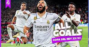 Every Copa del Rey goal 2022/23 | Benzema, Rodrygo, Vini Jr. & Real Madrid's 20th title!