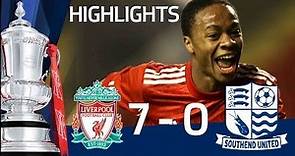 Raheem Sterling scores 5 goals - Liverpool 9-0 Southend, official Youth Cup highlights