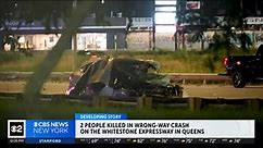 2 people killed in wrong-way crash on Whitestone Expressway