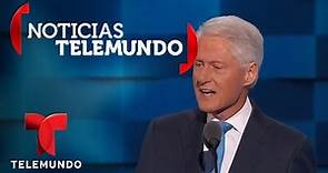 Bill Clinton destaca vocación de Hillary en medio de historias | Noticias | Noticias Telemundo