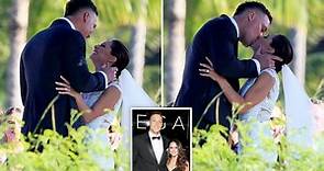 Aaron Judge kisses new wife Samantha Bracksieck in Hawaiian wedding photos