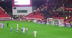 Stoke City - Ryan Mmaee Penalty miss vs. Sheffield Wednesday