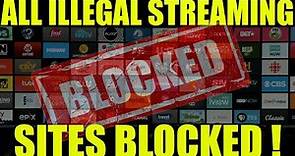 ALL Illegal Streaming Sites TO BE BLOCKED IN THE US / US Court Orders A Block on All Steaming Sites