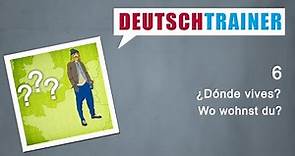 Alemán para principiantes (A1/A2) | Deutschtrainer: ¿Dónde vives?