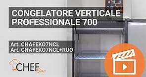 Congelatore verticale professionale 700 | CHAFEKO7NCL