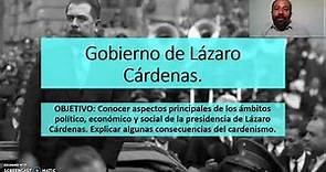 Gobierno de Lázaro Cárdenas.
