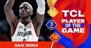 Isaac Bonga (15 PTS) | TCL Player Of The Game | GER vs FIN | FIBA Basketball World Cup 2023