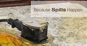 Hubbell Countertop Pop Up Outlets Overview & Spill Test