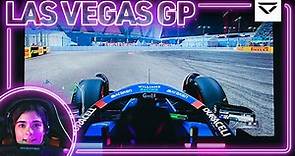 Jamie Chadwick's First Look at the Las Vegas GP...on a 200 INCH SCREEN!