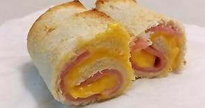 【20無限】 : 用麵包做的 芝士火腿卷 Cheese ham Bread Roll