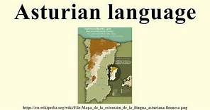 Asturian language