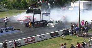 Alex Taylor and her dad Dennis Taylor racing Each other Drag Week 2014