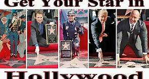 Get your star on the walk of fame in Hollywood California