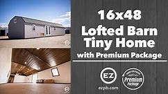 16x48 Lofted Barn Shed House Cabin