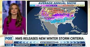 Winter Storm Warning criteria for US revamped by National Weather Service