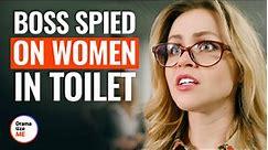 Boss spied on women in toilet