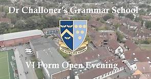 Dr Challoner's Grammar School VI Form Open Evening 2020 - Welcome Video