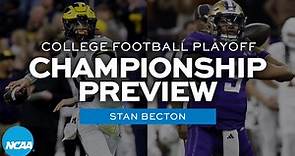 Michigan vs. Washington: CFP national championship preview