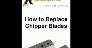 How to Change Wood Chipper Blades