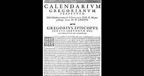 4th October 1582: Gregorian calendar introduced by Pope Gregory XIII