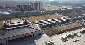 A Train Passes Through The Beijing-Zhangjiakou High-speed Railway North Railway Station in Zhangjiakou, China