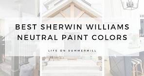 BEST SHERWIN WILLIAMS NEUTRAL COLORS
