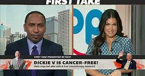 Stephen A. and Molly Qerim celebrate Dickie V being cancer free‼️ | First Take