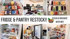 FAMILY OF 4 FRIDGE & PANTRY RESTOCK // CLEAN & ORGANIZE WITH ME// Jessica Tull cleaning motivation