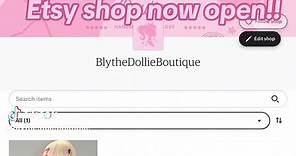 SHOP NOW!! (The black one will be coming soon) #blythedoll #foryou #viralvideo #fyp #etsyshop #blythe